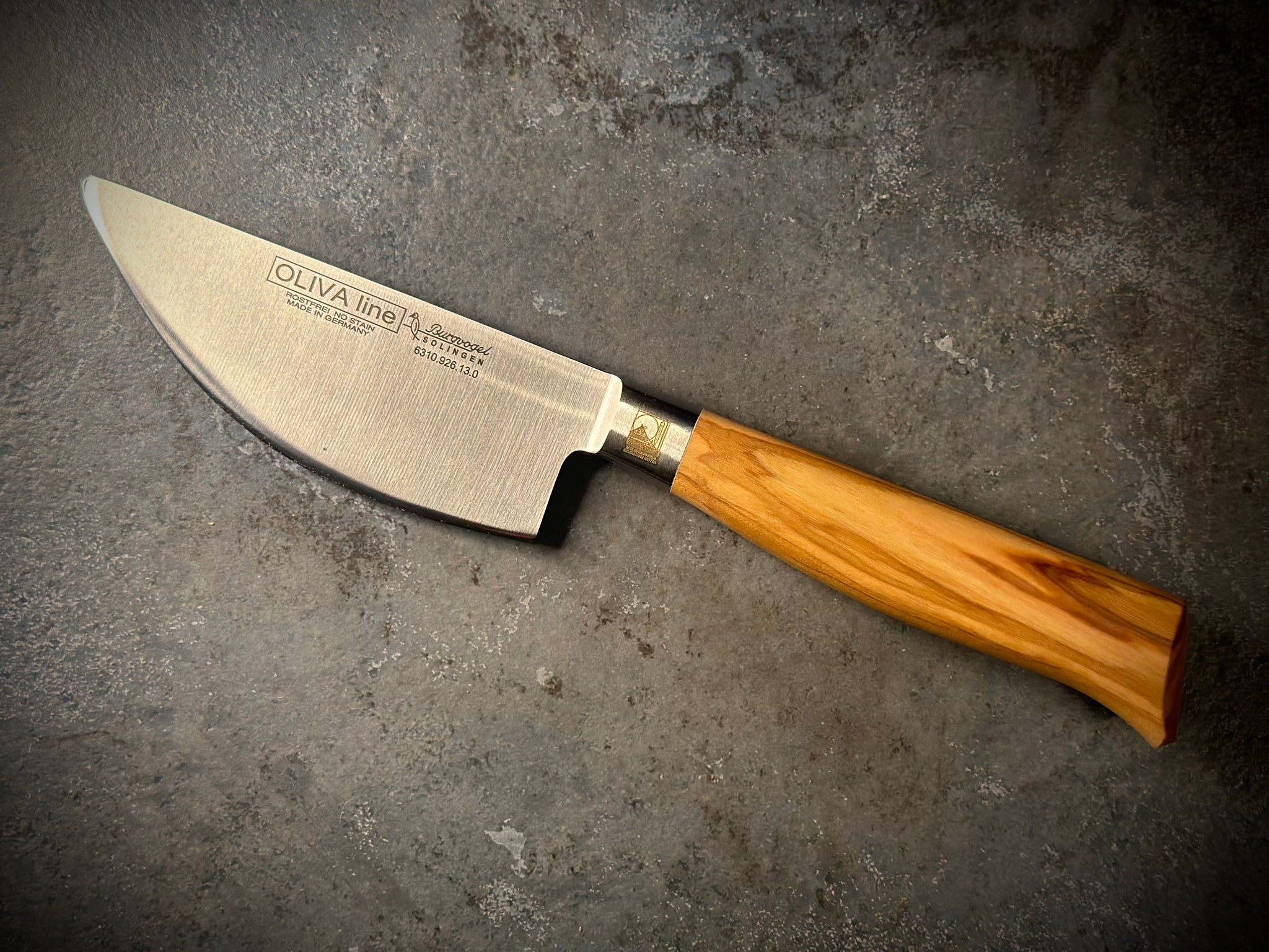 BURGVOGEL Serie "OLIVE" Kräutermesser 13 cm